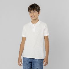 Polo Criança Branco - Charles
