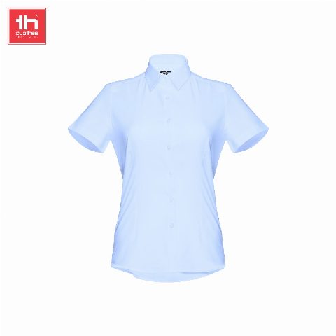 Camisa oxford de manga curta para senhora London Women