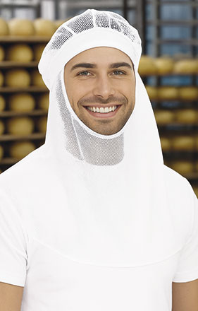 Balaclava de alimentação de rede branca Baguette