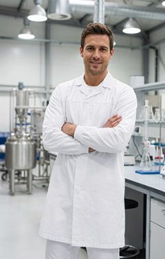 Bata de trabalho de manga comprida com punhos Cluster