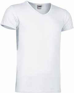 T-shirt elástica de manga curta e gola em V Cobra – foto 2