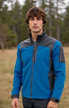 Casaco softshell multibolsos com desenho Athabasca