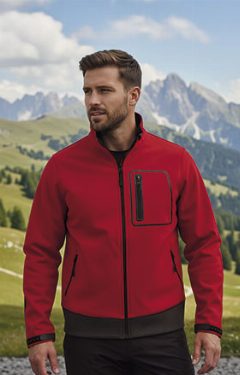 Casaco softshell com desenho bicolor Batavia