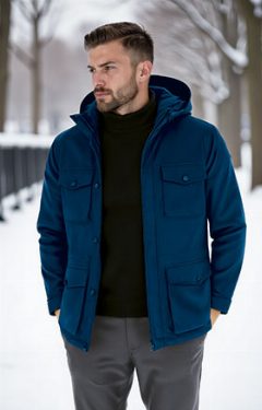 Parka impermeável com capuz e interior polar Westport