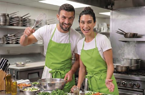 Avental com peito e bolso Chef