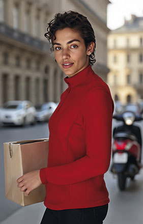 Pulôver polar com meio fecho de correr Dafne