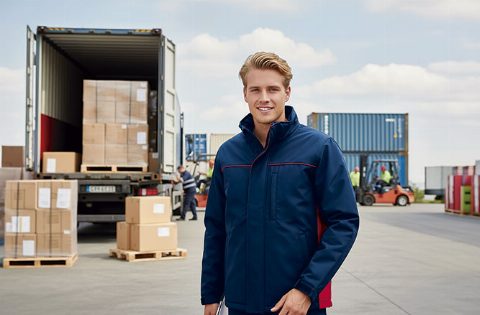 Parka de trabalho impermeável bicolor e capuz Thunder