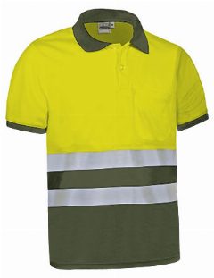 Polo bicolor de Alta Visibilidade com manga Delaware – foto 6