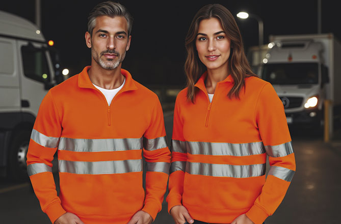 Sweatshirt de Alta Visibilidade com meio Road